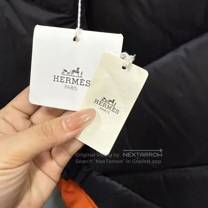 Hermes Hermes Gray and Orange Colorblock Collared Vest Size XS / US 0-2 / IT 36-38 - 4 Thumbnail