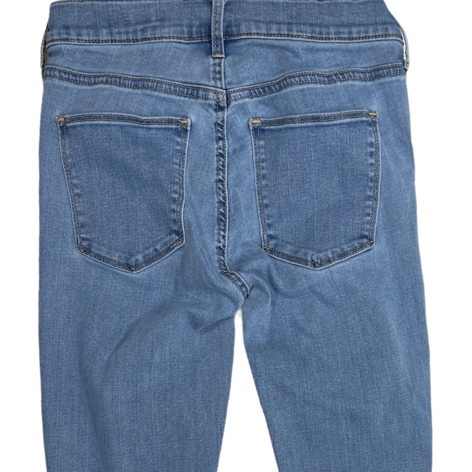 Gap Gap Cropped Jeans Women Size 27 Blue Denim Mid Rise Capsule 5-Pocket Cropped Jeans Womens Stretch Cotton Polyester Spandex Size 27" / US 4 / IT 40 - 3 Thumbnail