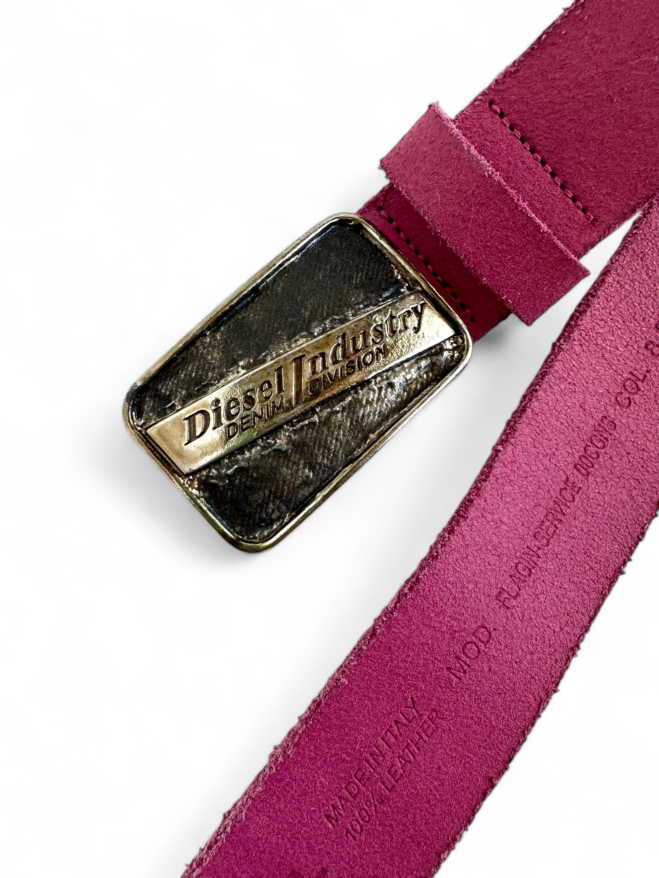 Diesel Rare Vintage Diesel Suede Pink Belt Size ONE SIZE - 2 Thumbnail