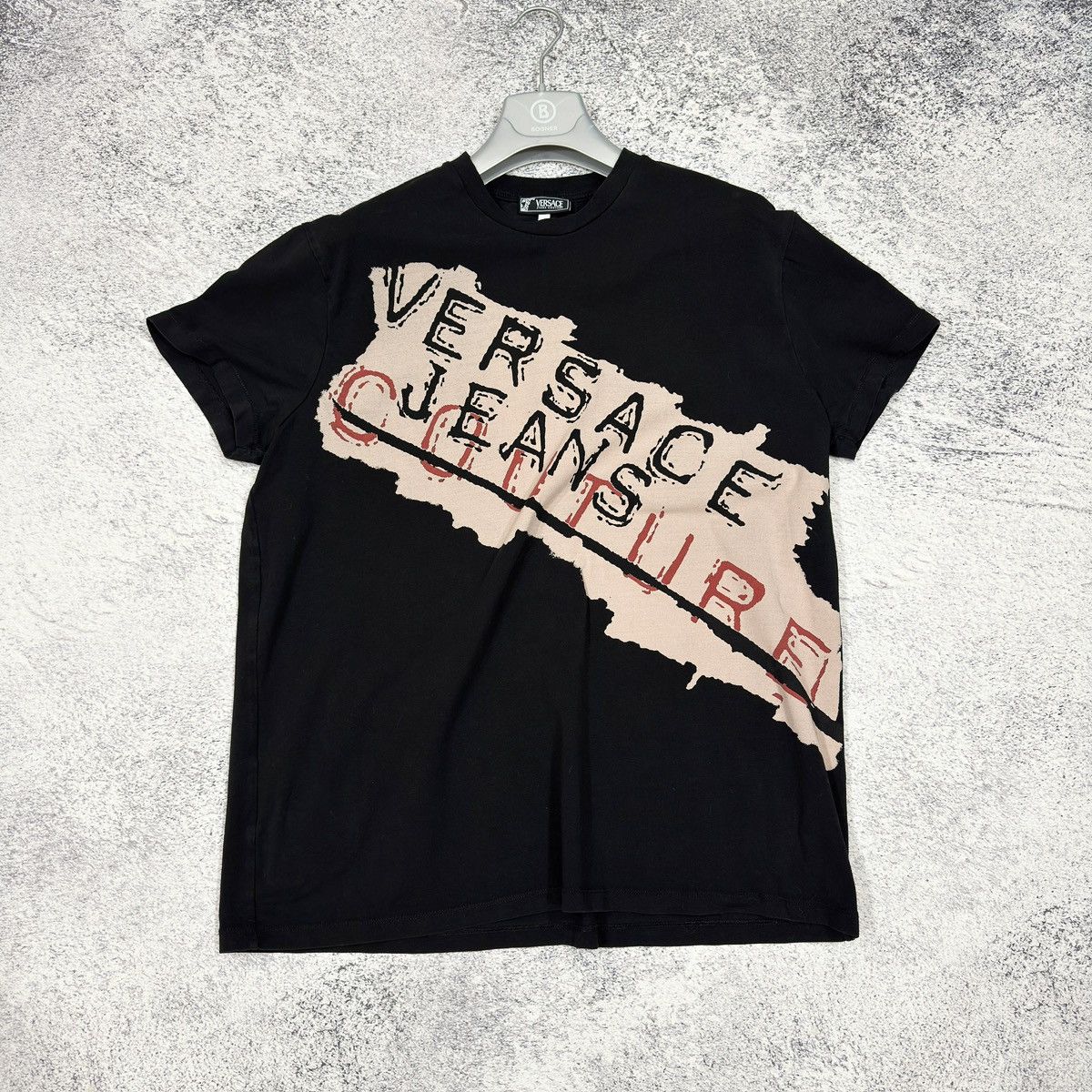 Designer × Versace Jeans Couture Versace JC Mens Black Tee L-XL size Size US XL / EU 56 / 4 - 1 Thumbnail