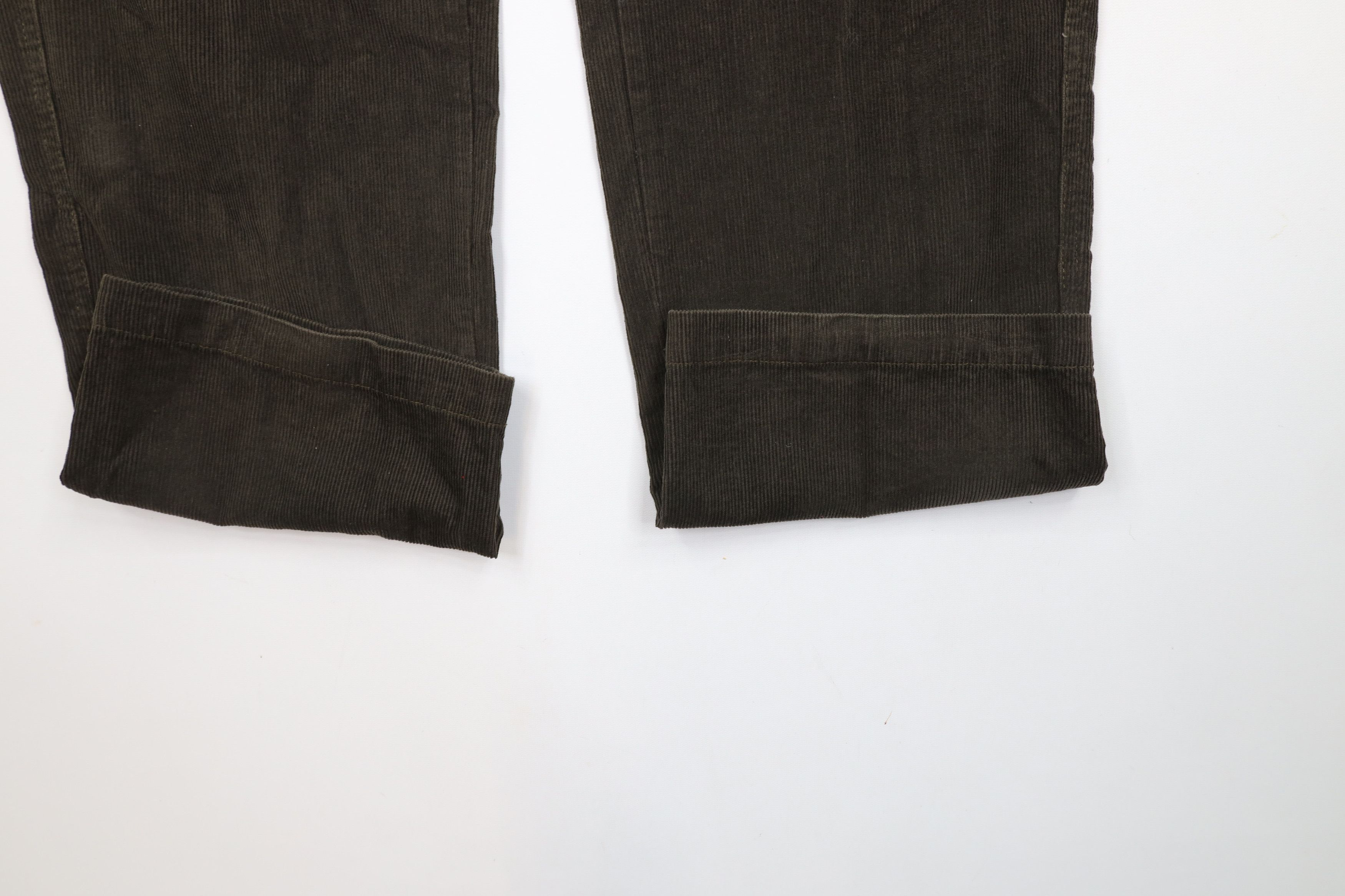 Ralph Lauren × Vintage Vintage 90s Chaps Ralph Lauren Wide Leg Corduroy Cargo Pants Size US 36 / EU 52 - 5 Thumbnail
