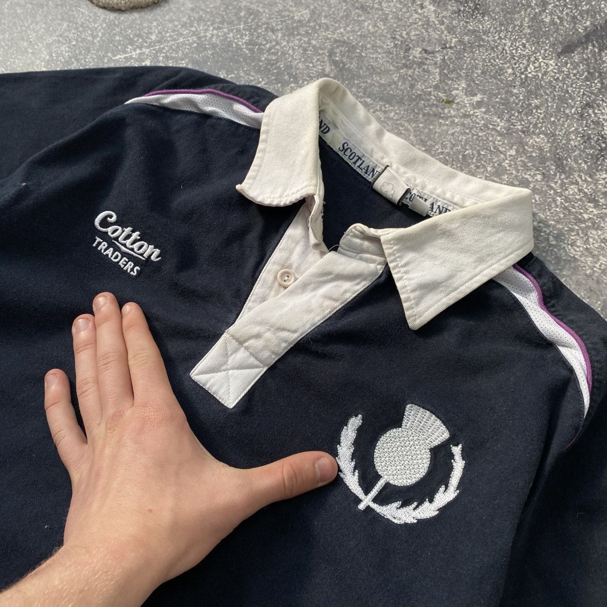 Rugby Ralph Lauren Vintage Scotland Cotton Rugby 90’s y2k rugby Size US M / EU 48-50 / 2 - 3 Thumbnail