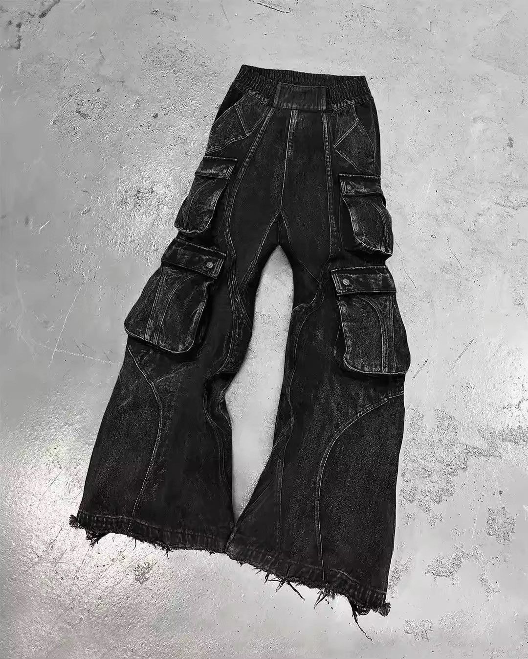 Japanese Brand × Jean Denim Workwear Baggy Jeans Multiple Pockets Wide Legs Size US 36 / EU 52 - 4 Thumbnail