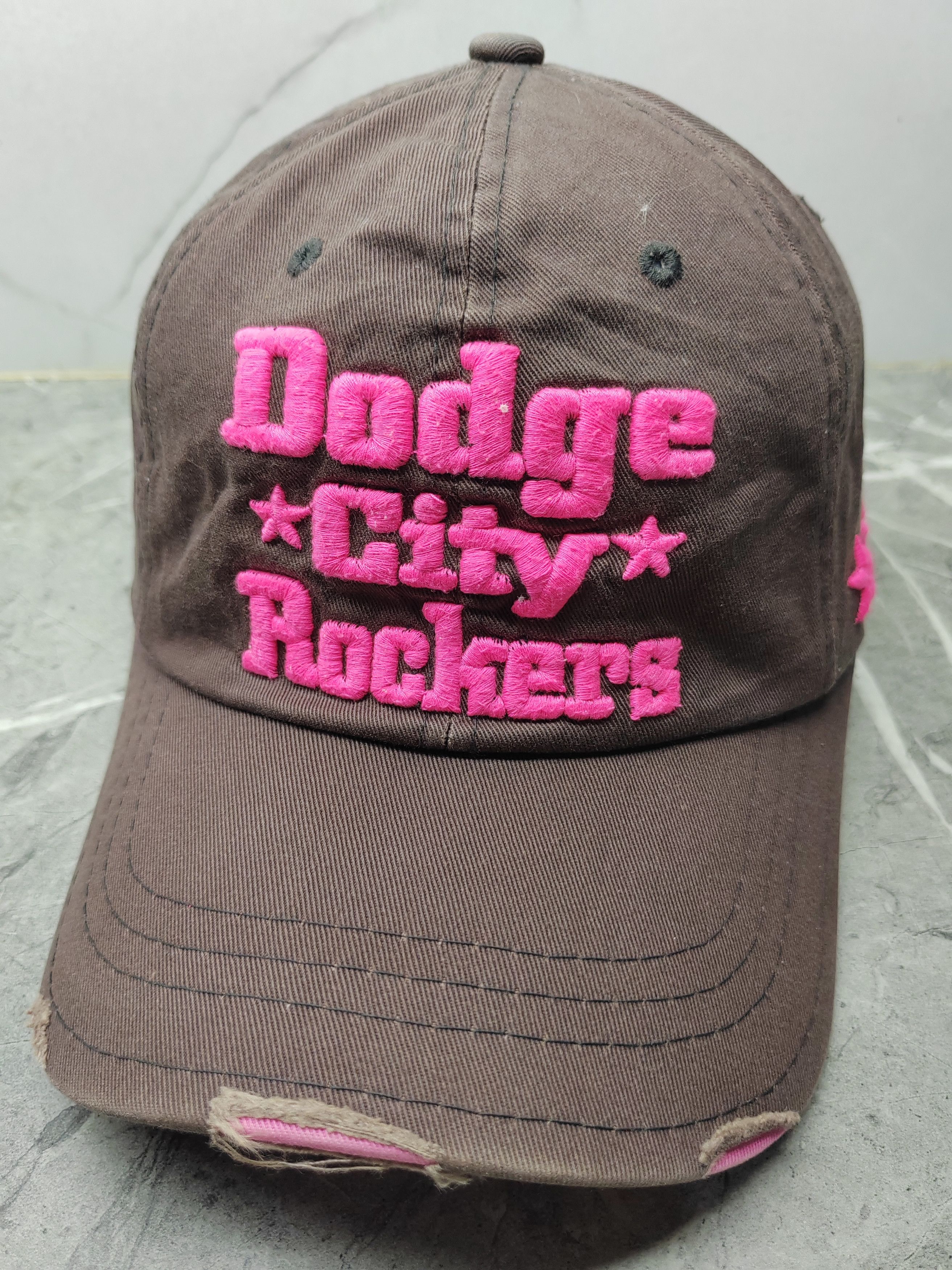 Vintage Vintage Dodge City Rockers Distressed Style Cap Size ONE SIZE - 1 Thumbnail