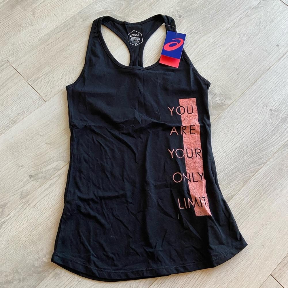 Asics ASICS Women's Black Motivational Tank Top - Your Only Limit Size XS / US 0-2 / IT 36-38 - 2 Thumbnail