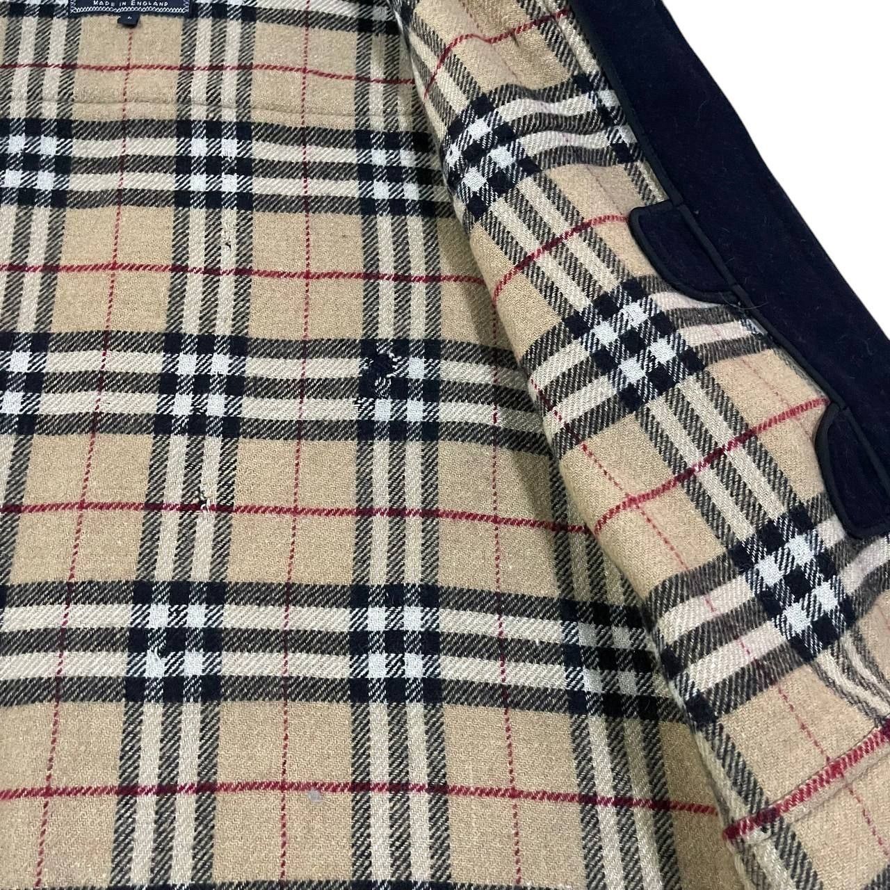 Burberry Vintage Burberry Nova Check Wool Duffle Coat Size US L / EU 52-54 / 3 - 7 Thumbnail