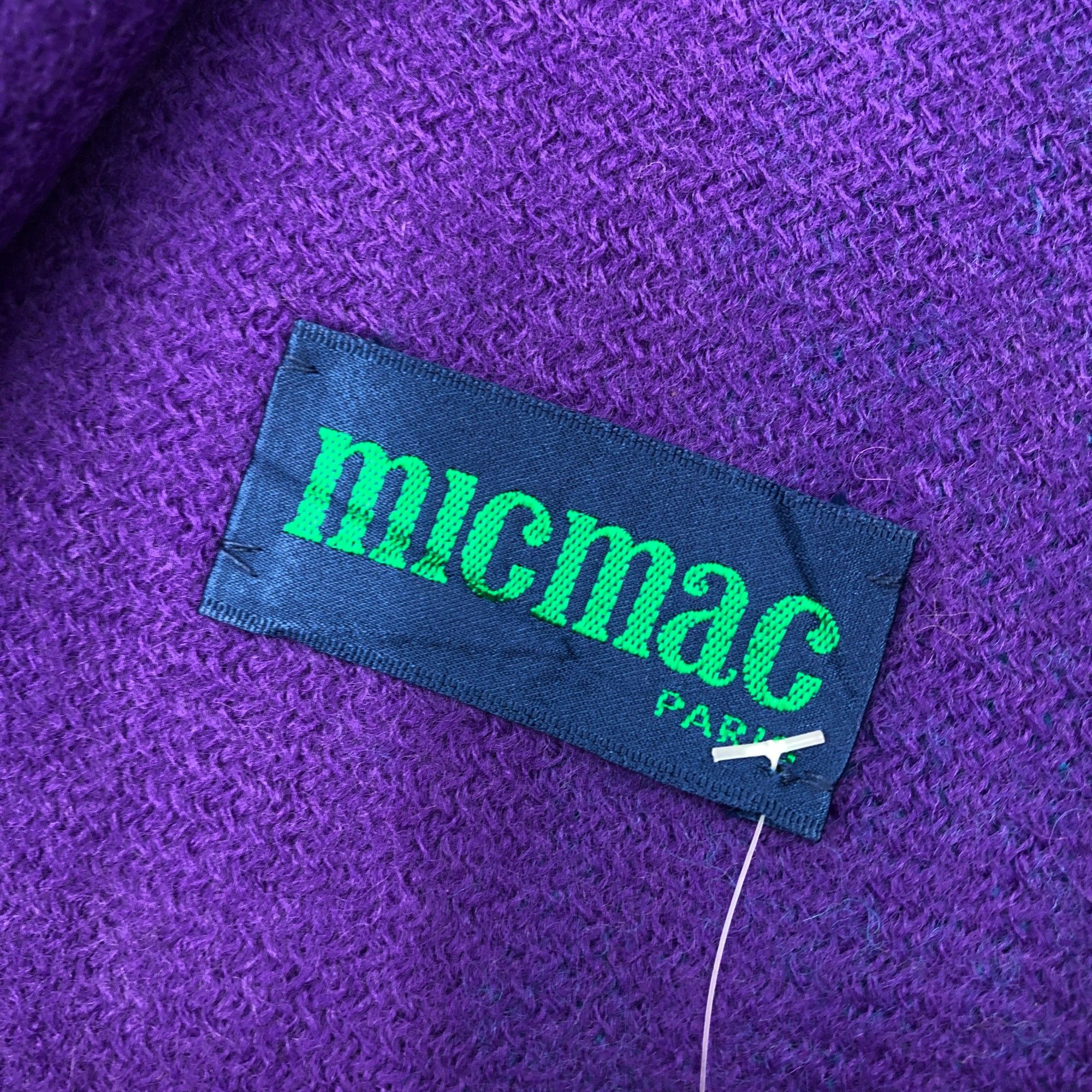 Japanese Brand Vintage Micmac Scarf Muffler Wool Ribbed Knit Scarves Size ONE SIZE - 6 Thumbnail