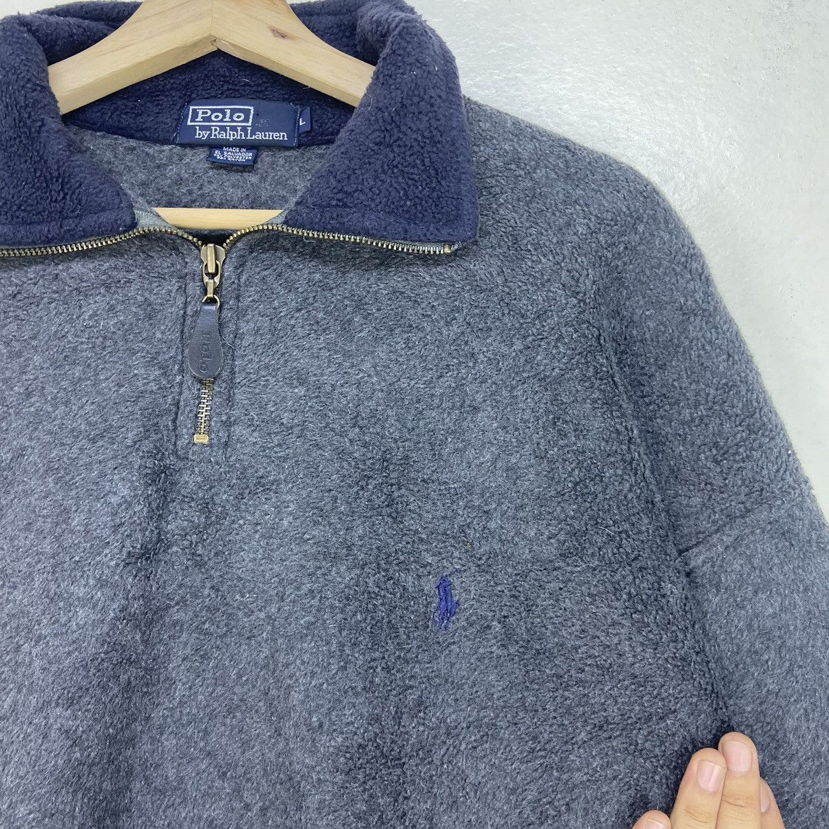 Polo Ralph Lauren Vintage Polo by Ralph Lauren Half Zipper Fleece Jacket Size US L / EU 52-54 / 3 - 4 Thumbnail