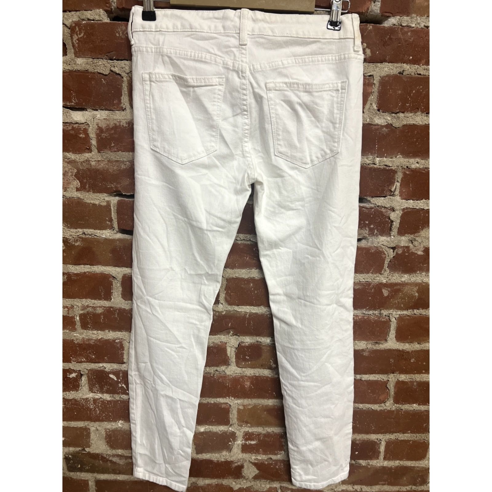 Vineyard Vines Womens Vineyard Vines White Denim Jeans Size 4 Size 27" / US 4 / IT 40 - 3 Thumbnail