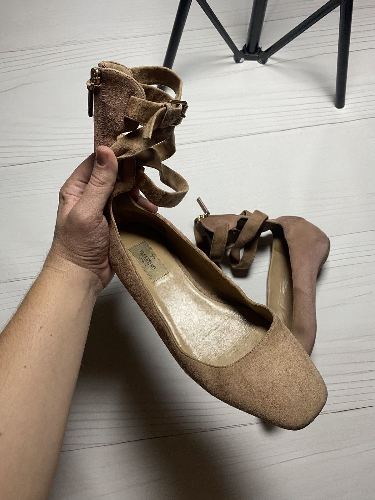 Valentino Luxury Valentino Garavani ballerina designer worn flats Size US 8.5 / IT 38.5 - 1 Thumbnail