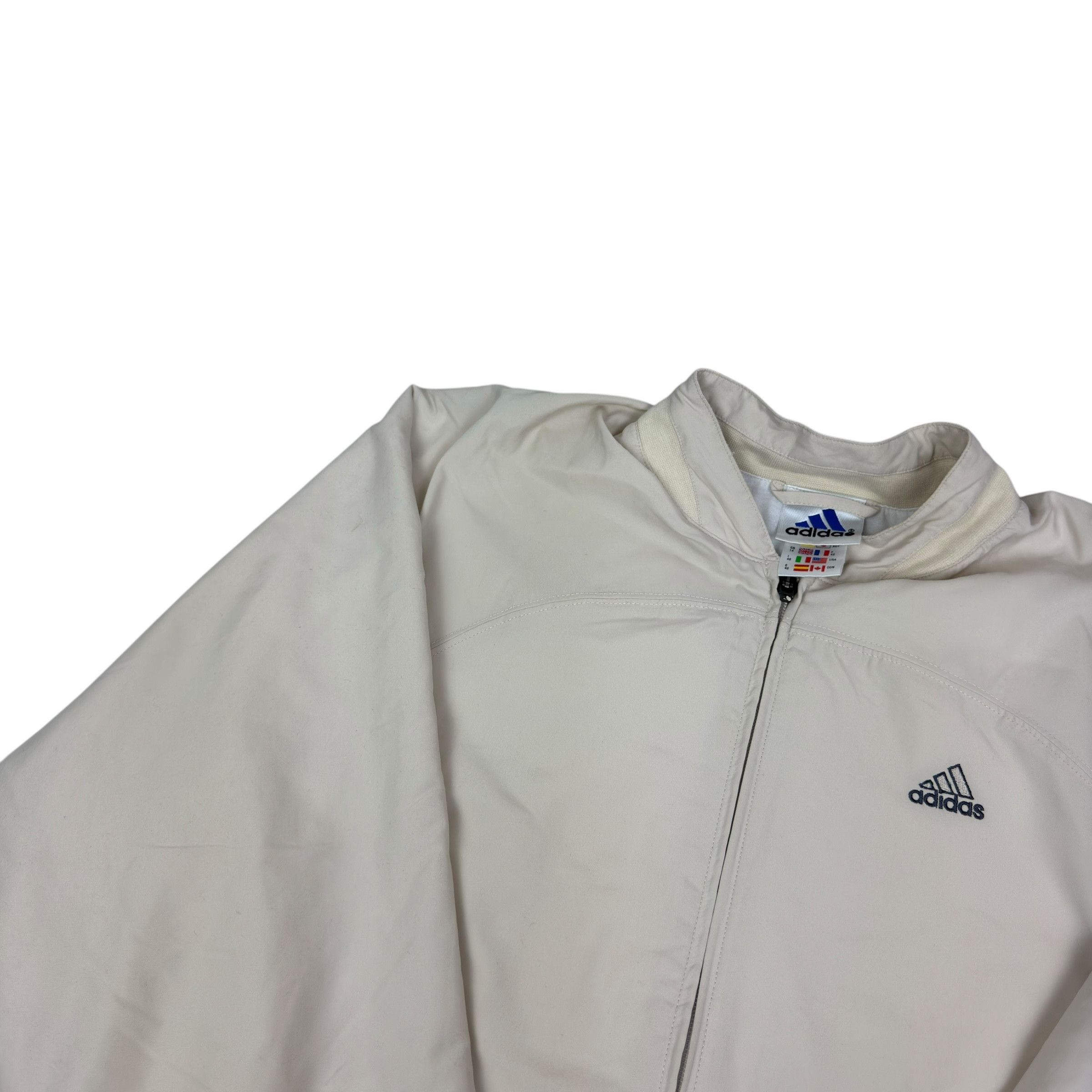 Adidas Adidas Men's beige Logo Long Sleeve Full Zip Tracksuit Size US M / EU 48-50 / 2 - 4 Thumbnail