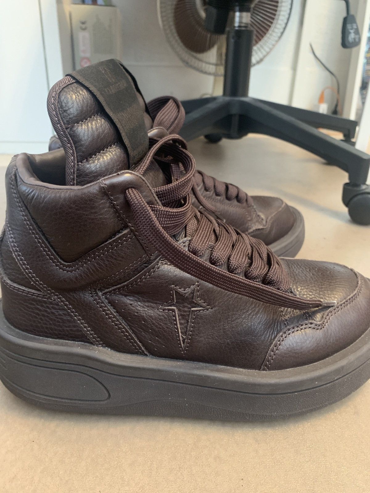 Rick Owens Rick Owens Hi Converse TURBOWPN Clay size 8 Size US 8 / EU 41 - 3 Thumbnail