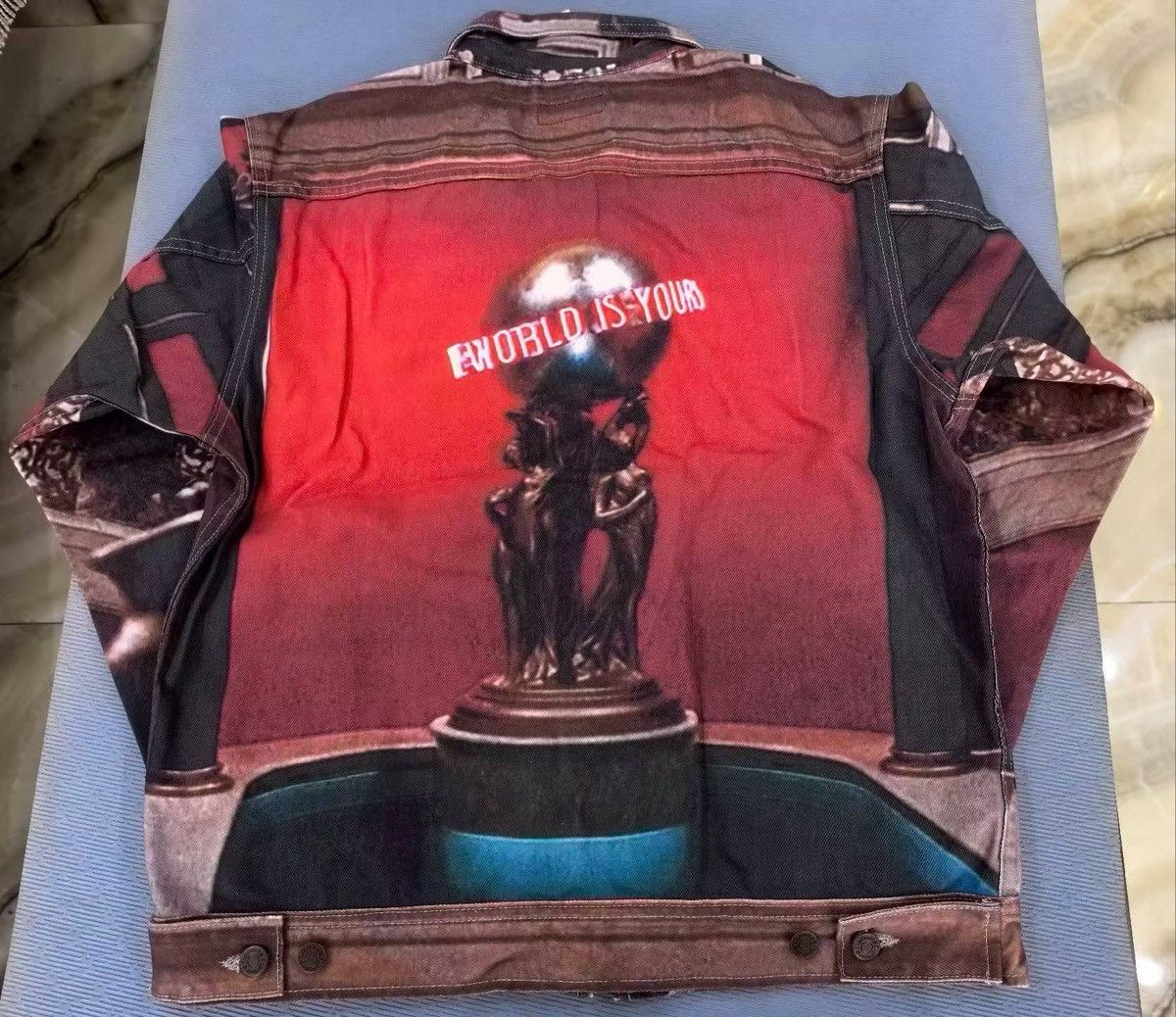 Supreme Supreme scarface the world is yours denim trucker Jacket Size US M / EU 48-50 / 2 - 2 Thumbnail