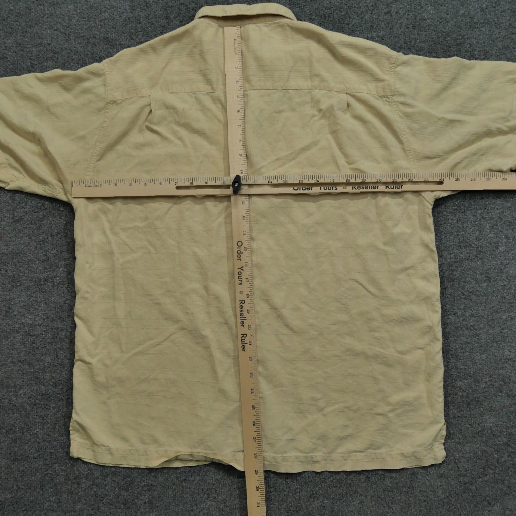 Tommy Bahama VINTAGE Porcini Shirt Mens XL Yellow Button Up Silk Hawaiian Loop Collar Camp Size US XL / EU 56 / 4 - 6 Thumbnail