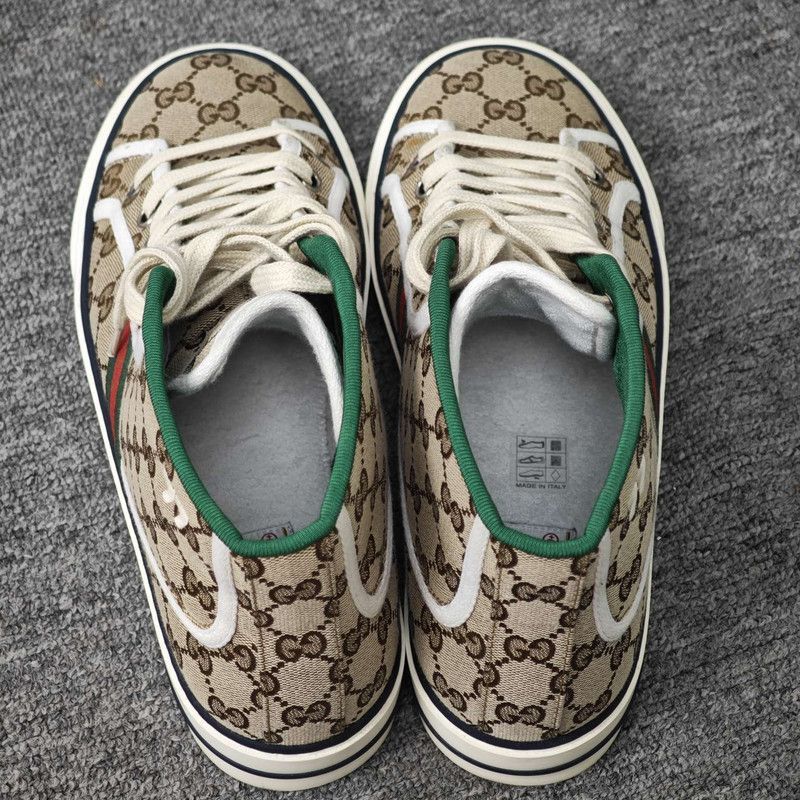 Gucci Gucci Tennis 1977 Canvas High-Top Sneakers - Size US 9.5 / EU 42-43 - 6 Thumbnail