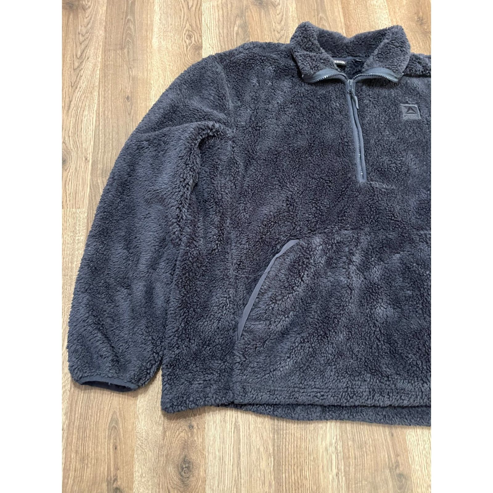 Reebok Reebok Sweater Women XL Black 1/4 Zip Fleece Pullover Sherpa Long Sleeve Casual Regular Size XL / US 12-14 / IT 48-50 - 3 Thumbnail