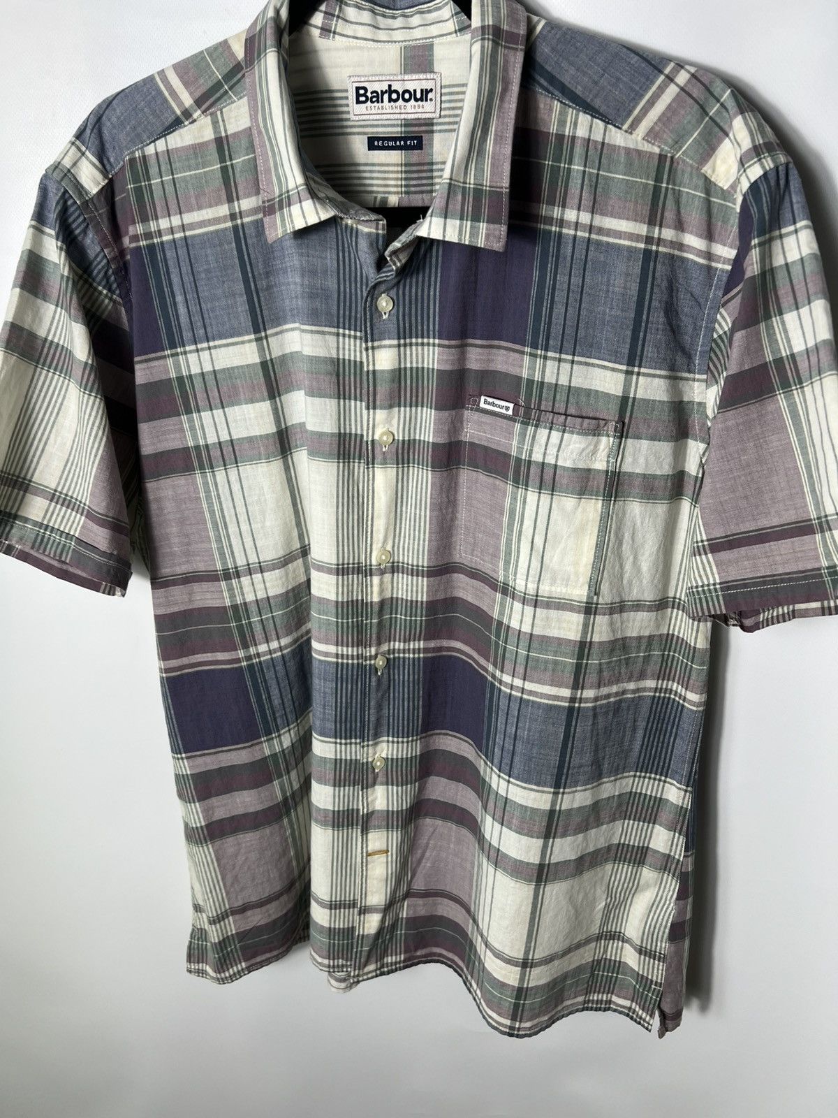 Barbour Vintage streetwear Barbour Swinton Regular Fit Button Shirt Size US L / EU 52-54 / 3 - 3 Thumbnail