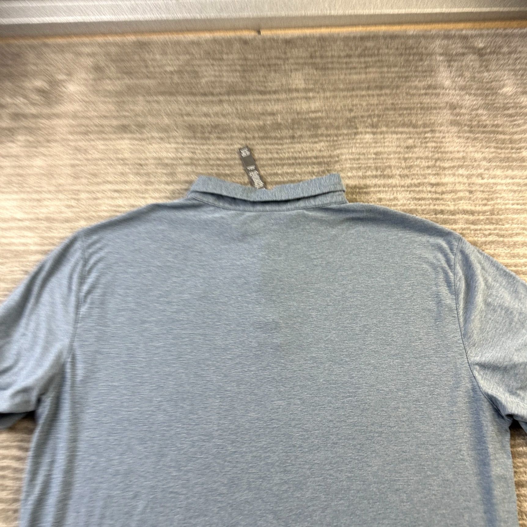 Vuori Vuori Polo Shirt Mens Large Blue Heather Strato Tech Dreamknit Size US XL / EU 56 / 4 - 5 Thumbnail