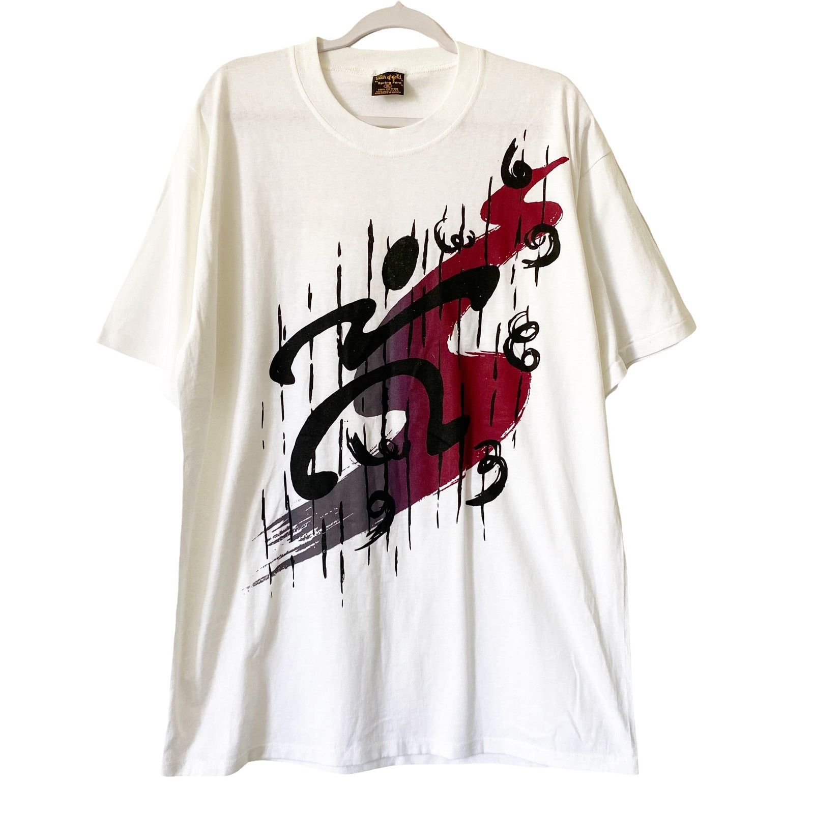Vintage Vintage Touch Of Gold 90s Streetwear Single Stitch T Shirt Size US XL / EU 56 / 4 - 7 Thumbnail