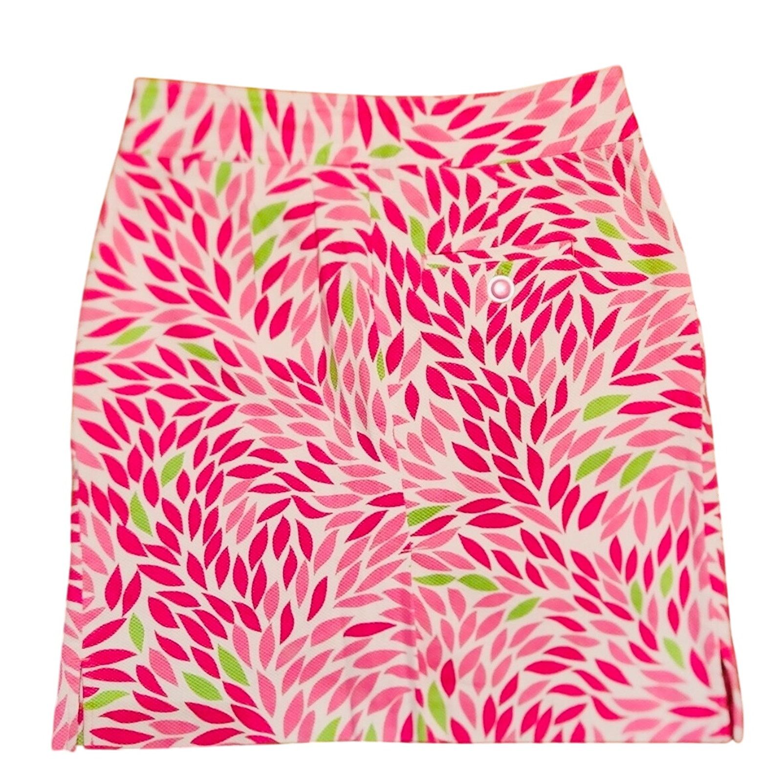 Nike EP PRO Pink White Floral Abstract Pattern Print Mini Skirt Size 27" / US 4 / IT 40 - 14 Thumbnail