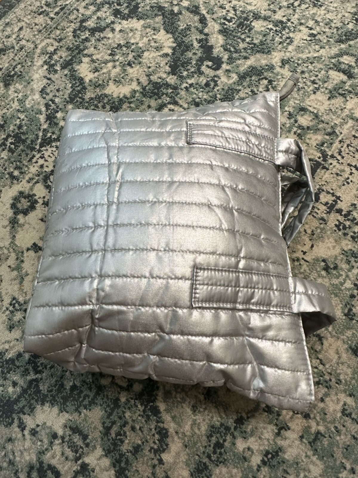 Issey Miyake Plantation By Issey Miyake Silver Puffer Tote Bag Size ONE SIZE - 9 Thumbnail
