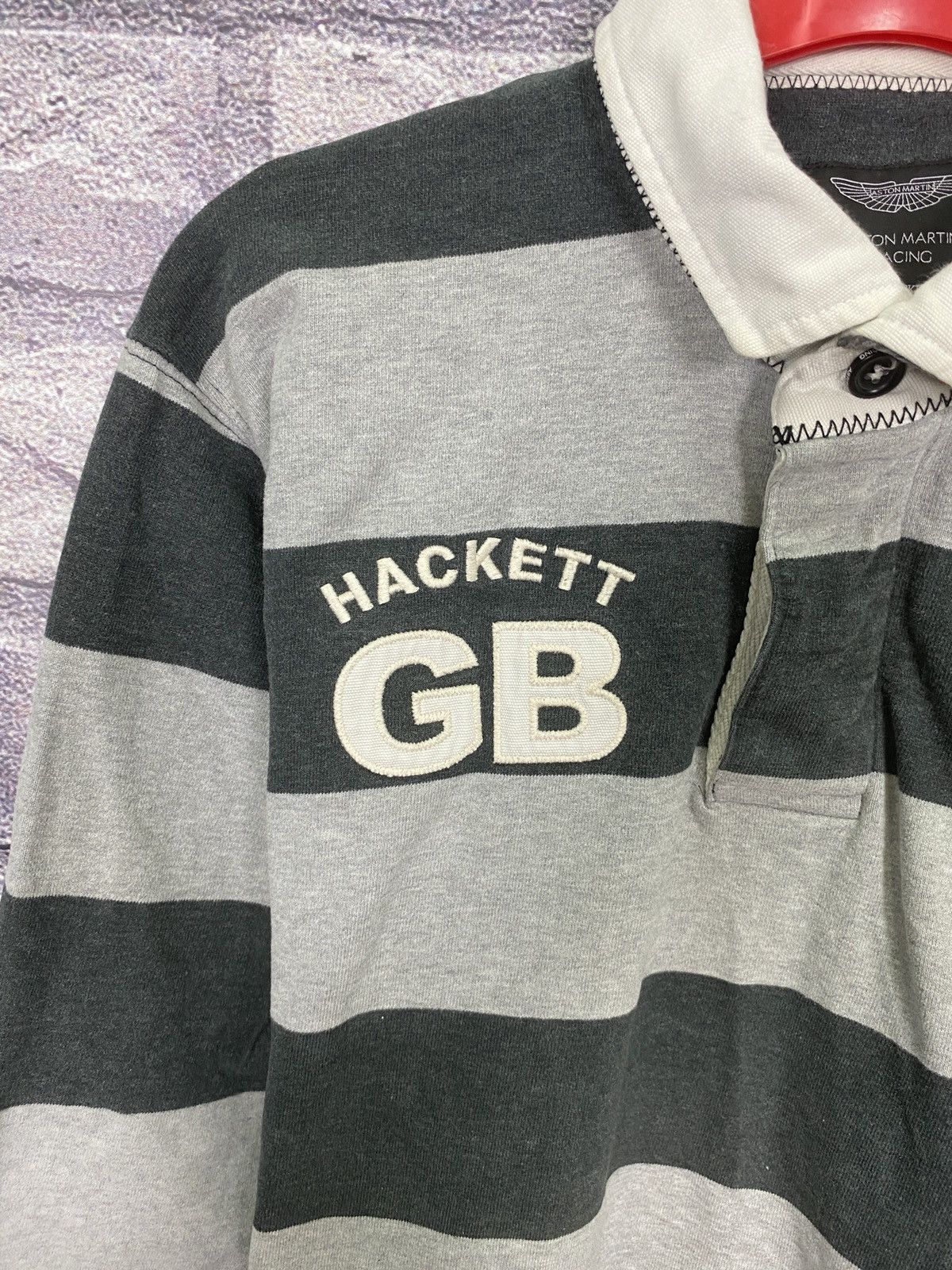 Hackett Vintage rugby Hackett Aston Martin racing shirt Size US XL / EU 56 / 4 - 5 Thumbnail