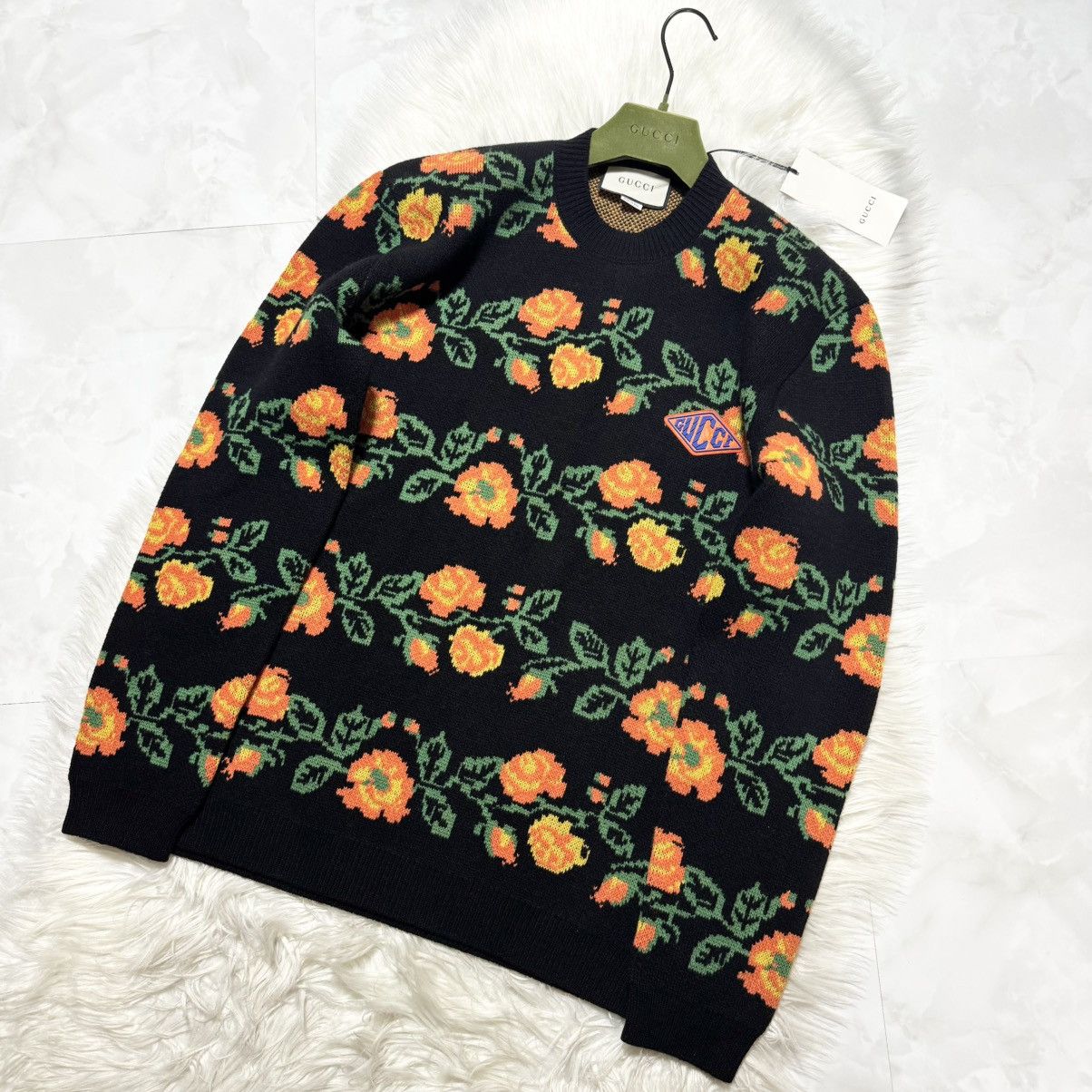 Gucci Authentic, Brand New Gucci Jacquard Floral Sweater Size US M / EU 48-50 / 2 - 4 Thumbnail