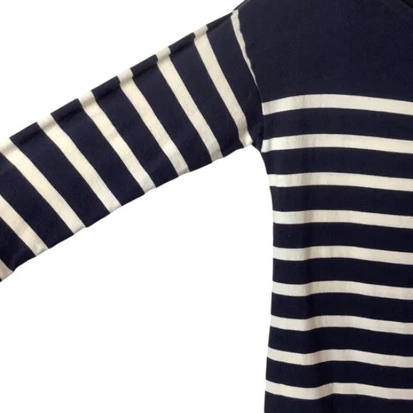 Vintage Denim & Supply Ralph Lauren Denim & Supply Long Sleeve T-Shirt Dress Tunic Womens S Navy White Striped Crew Neck Knee Length Casual Modern 100% Cotton Size S / US 4 / IT 40 - 5 Thumbnail