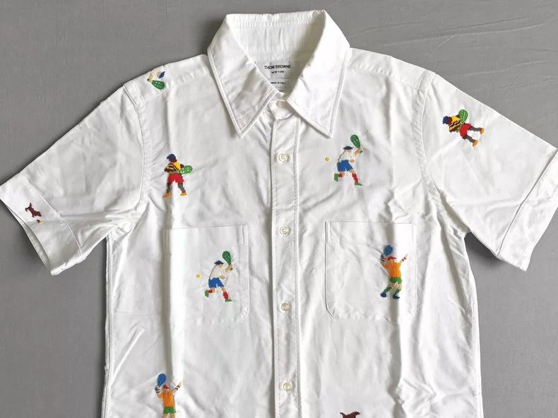 Thom Browne Thom Browne size0 Men's tennis short-sleeved shirt Size US XS / EU 42 / 0 - 2 Thumbnail