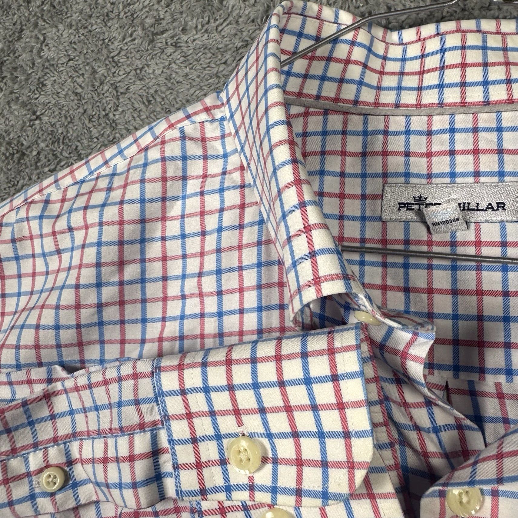 Peter Millar **Peter Millar Crown Ease Stretch Mens XL Multicolor Button-Up Shirt** User: Peter Millar Crown Ease Stretch Mens XL Multicolor Button-Up Shirt Size US XL / EU 56 / 4 - 2 Thumbnail