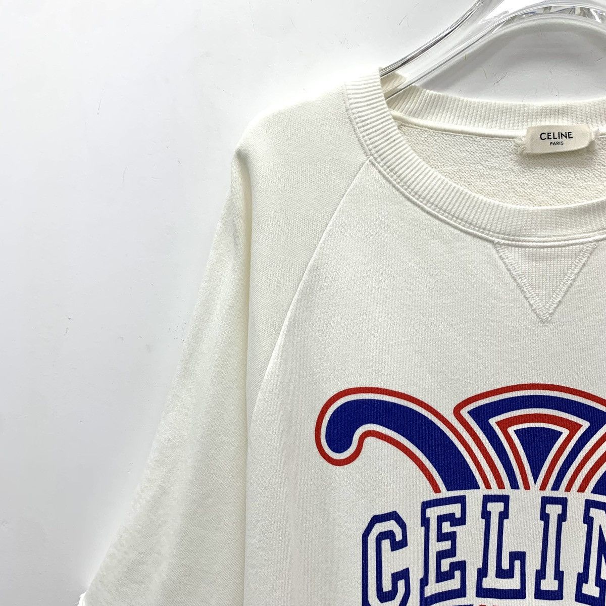 Celine Celine Triomphe Letter Printed Short Sleeve T-shirt K26WX Size S / US 4 / IT 40 - 3 Thumbnail