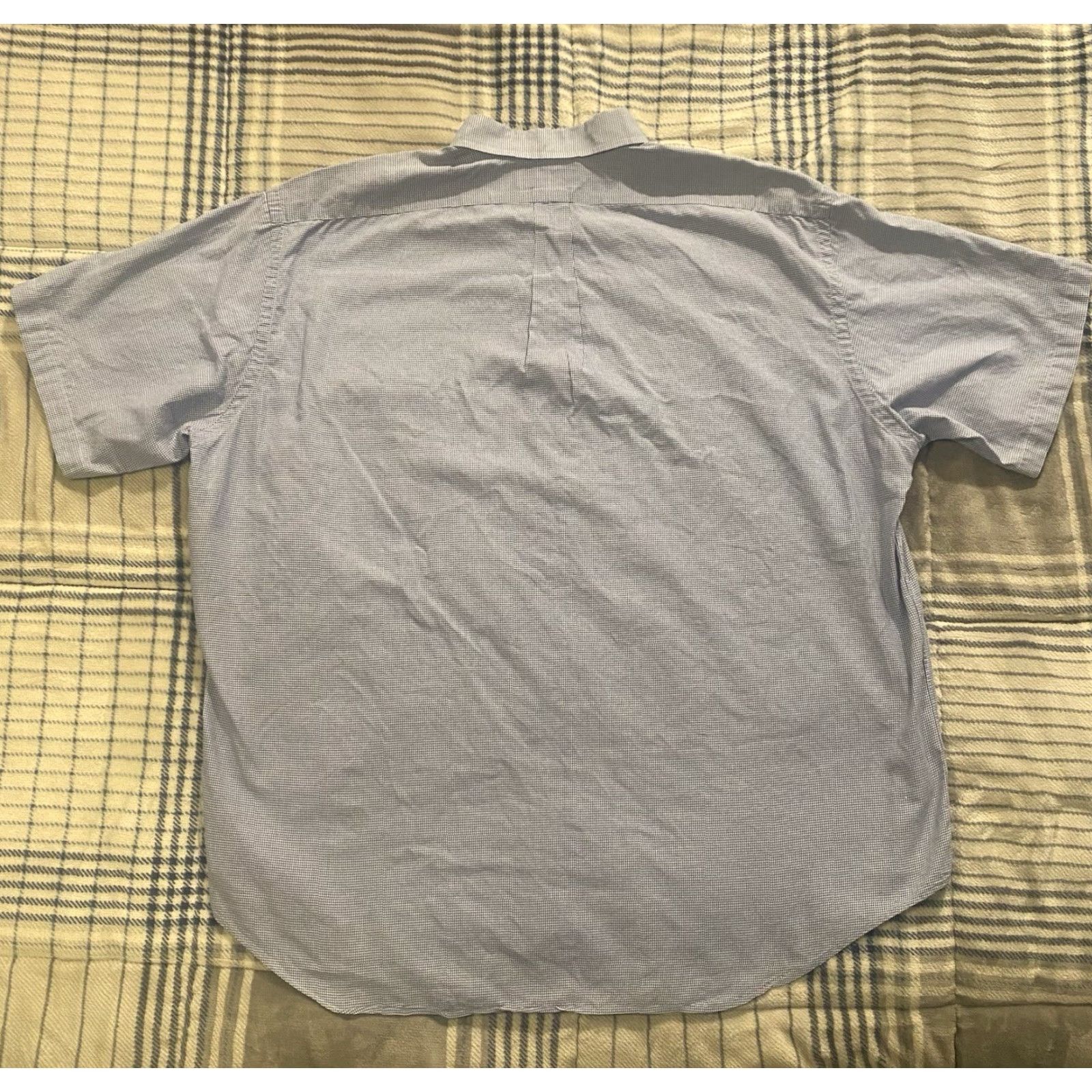 Ralph Lauren Ralph Lauren Golf Shirt Houndstooth Short Sleeve Button-Down Blue Mens 2XL Size US XXL / EU 58 / 5 - 3 Thumbnail