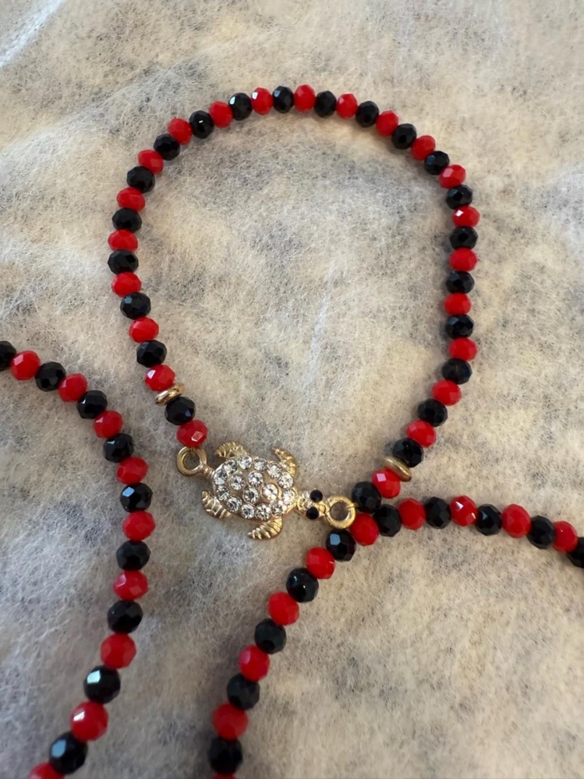 Other Stretch turtle rhinestone bracelets set of 3 black red Size ONE SIZE - 1 Thumbnail