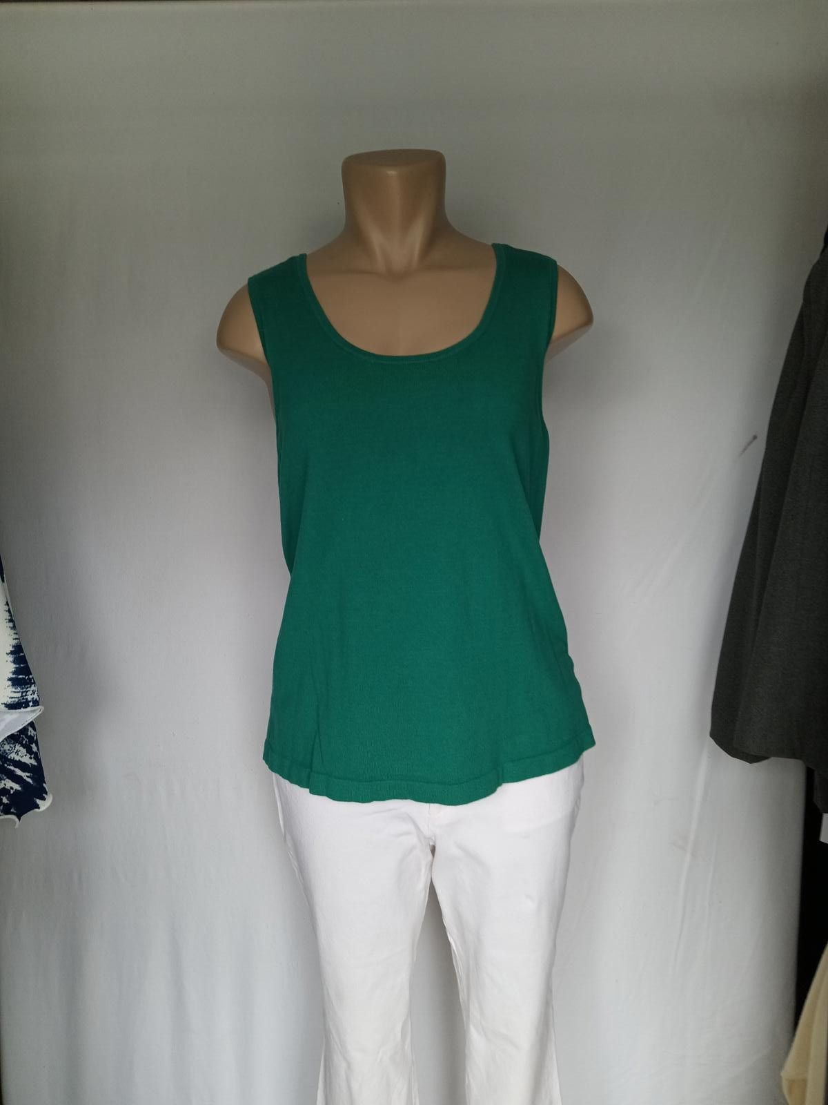 Designer Chic Green Button-Up Cardigan Set Jones NY Size L / US 10 / IT 46 - 4 Thumbnail
