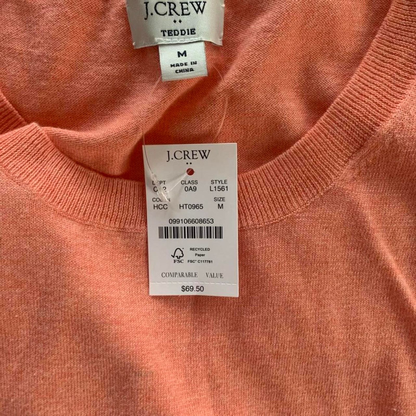 J.Crew NWT J.Crew Teddie Sweater - Size M MSRP $69.50 Size M / US 6-8 / IT 42-44 - 4 Thumbnail