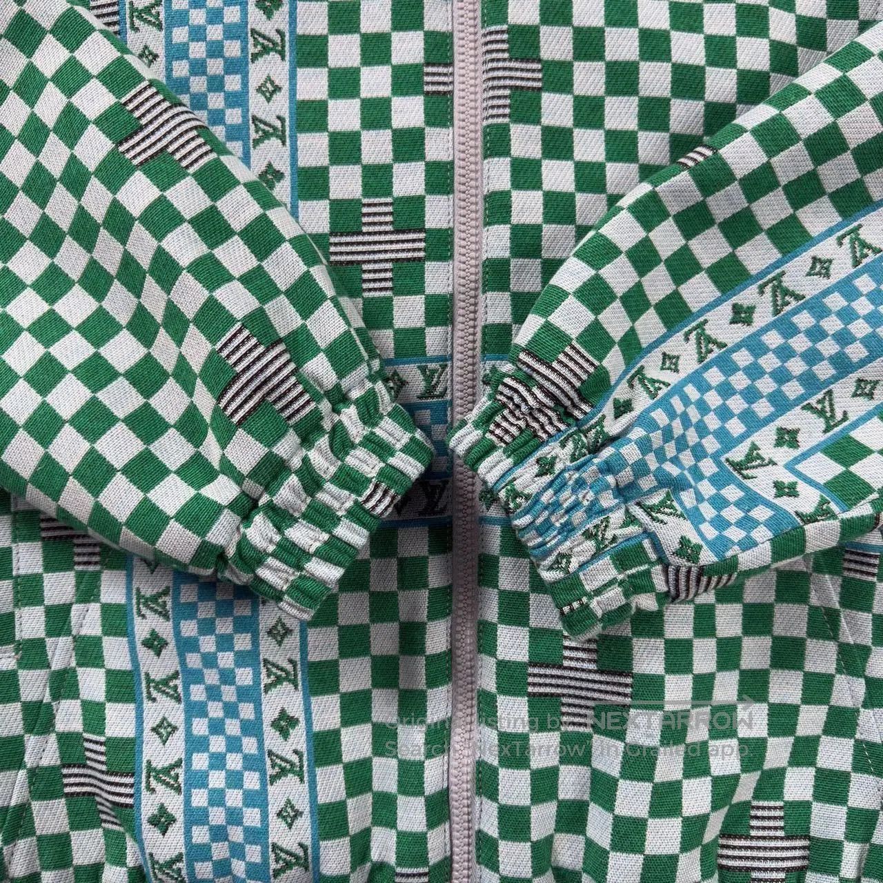 Louis Vuitton LV Green Checkered Print Coat. Size US M / EU 48-50 / 2 - 7 Thumbnail