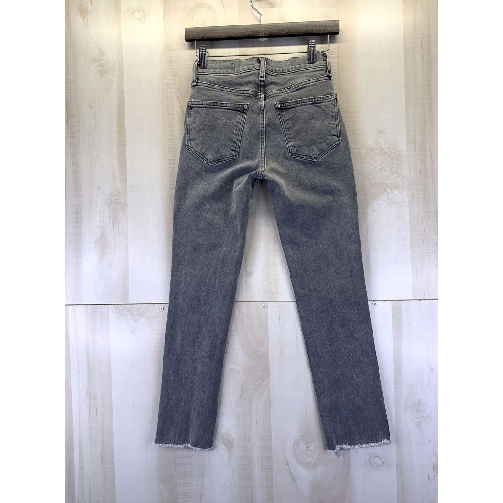 Rag & Bone rag & bone Charcoal Gray Raw Hem Stretch Skinny Denim Jeans Women’s 23-#10637 Size 40" / US 18 - 6 Thumbnail