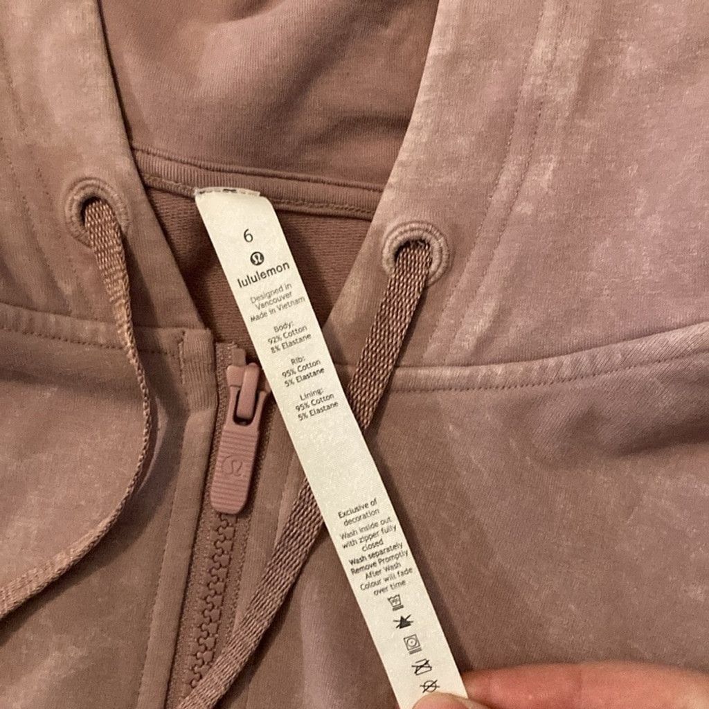 Lululemon Lululemon washed vintage mauve ready to roll hoodie size 6 Size M / US 6-8 / IT 42-44 - 4 Thumbnail
