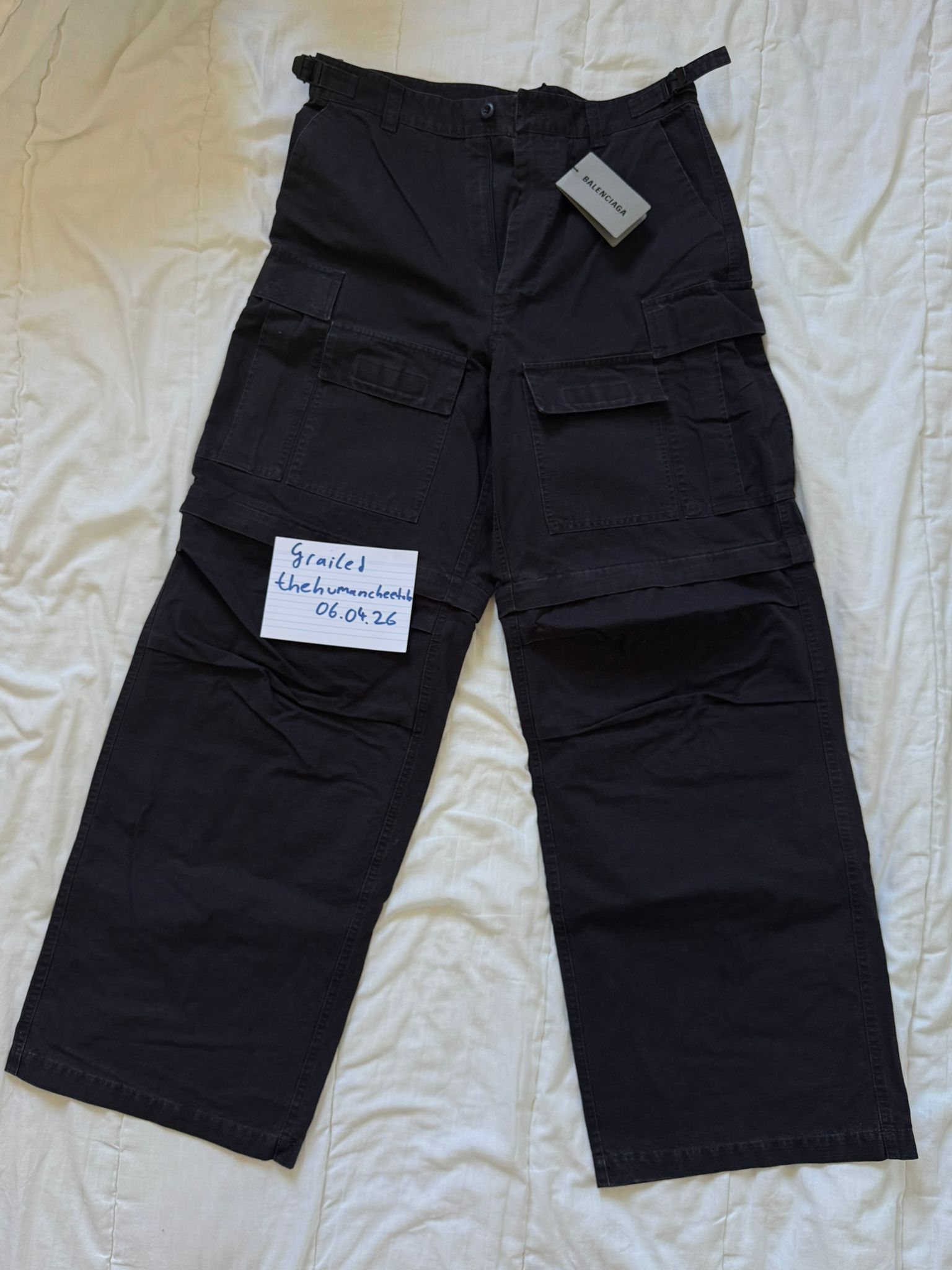 Balenciaga Balenciaga Wide Leg Multipocket Cargo pants Huge Size US 32 / EU 48 - 3 Thumbnail