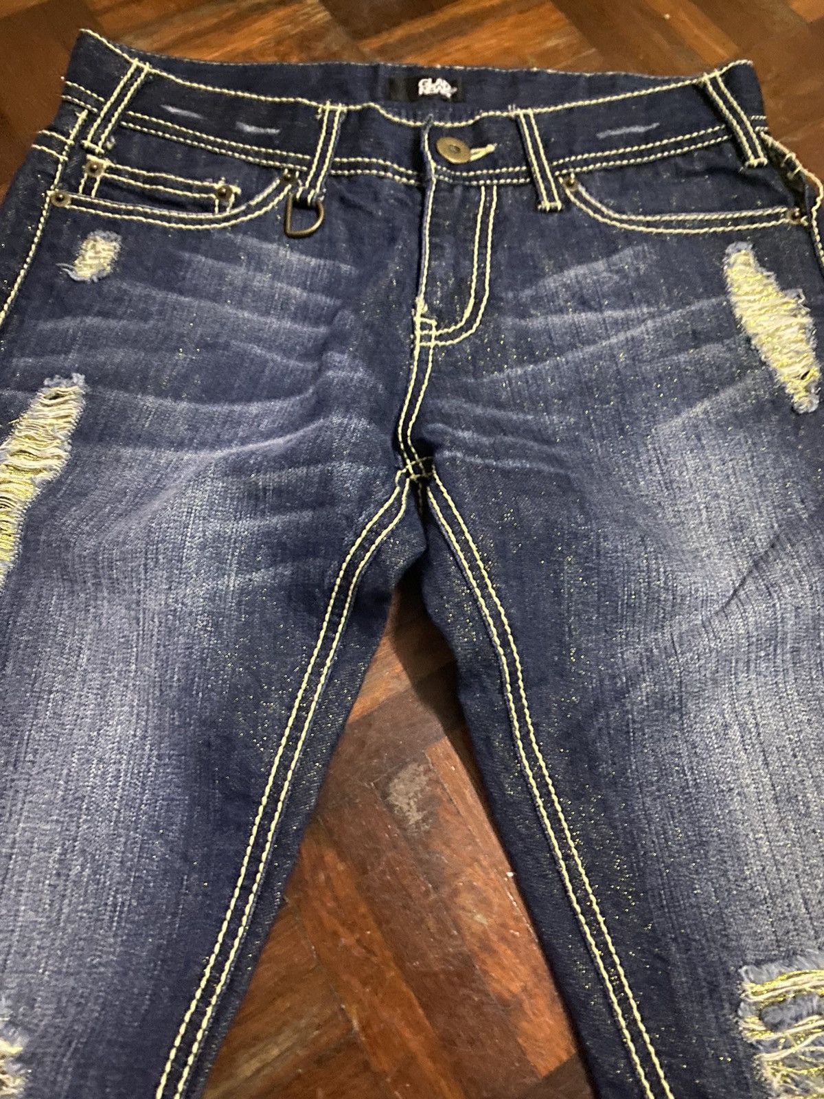 Hysteric Glamour × Japanese Brand Flare jeans distressed Gladnews Boot Cut Size 30" / US 8 / IT 44 - 4 Thumbnail