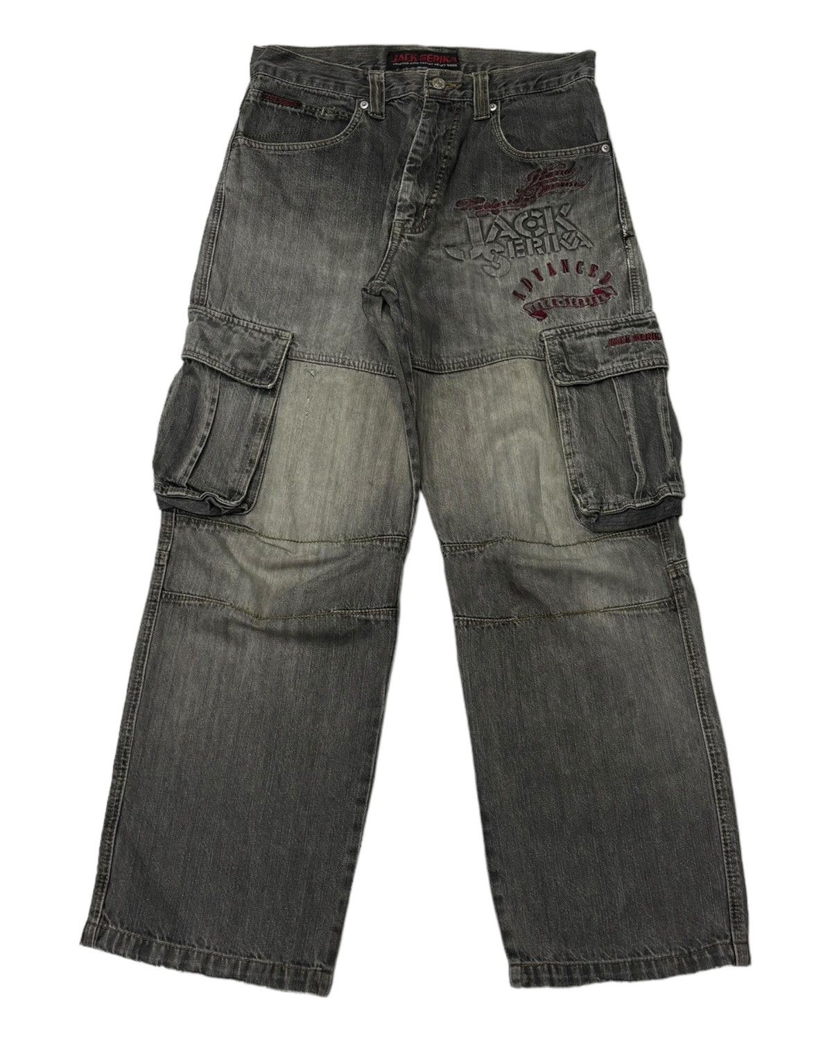 Hysteric Glamour BAGGY🔥JACK SERIKA MULTI POCKET BAGGY CARGO JEANS PANTS Size US 32 / EU 48 - 9 Thumbnail