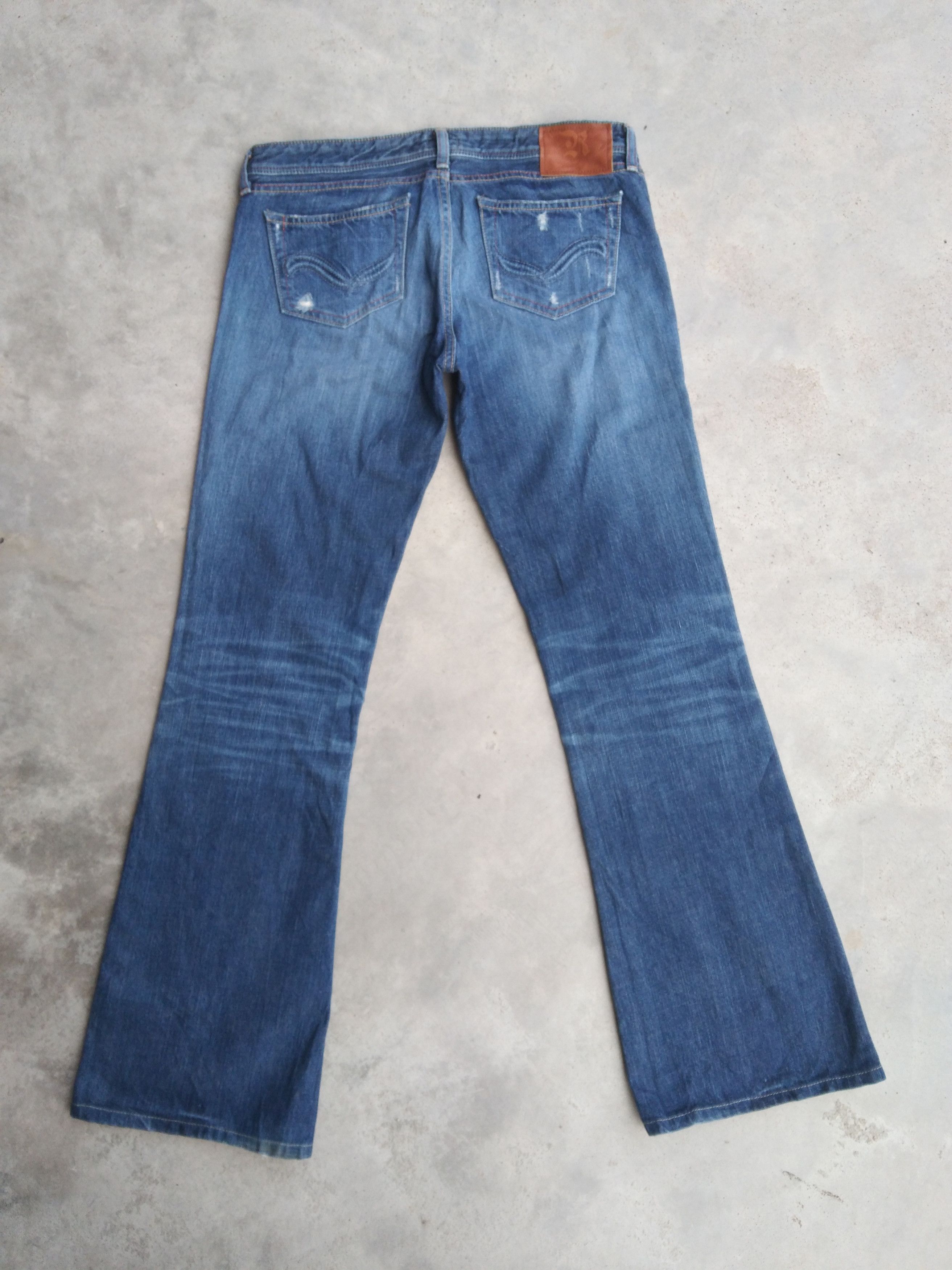 Japanese Brand Vintage Flared Boot Cut Jeans 29x32 Size US 29 - 2 Thumbnail