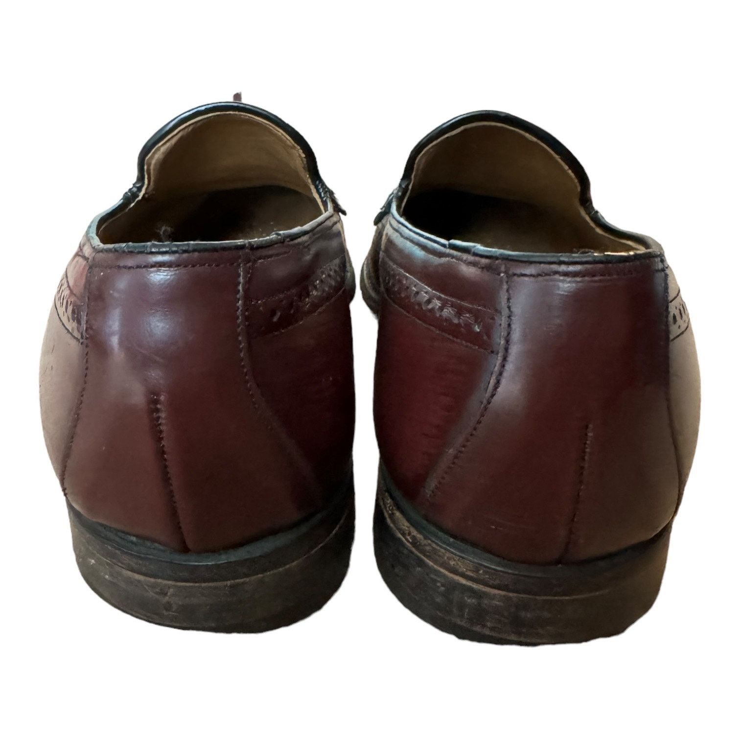 Johnston & Murphy Johnston Murphy LE Burgundy Leather Wingtip Shoes 10 Size US 10 / EU 43 - 7 Thumbnail