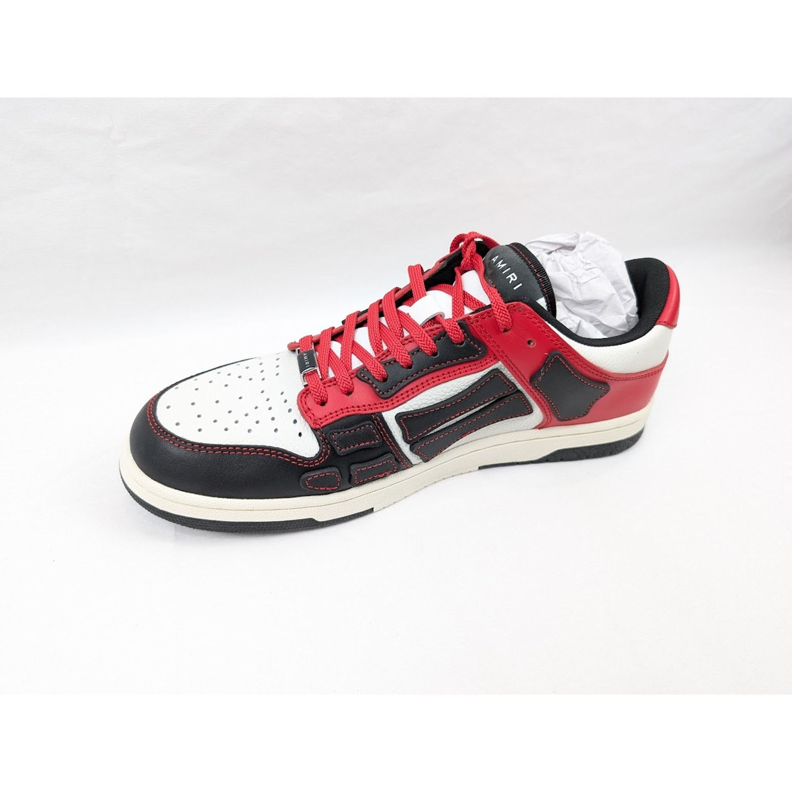 Amiri o1rshd1 Skeleton Low-Top Sneakers in Black/Red Size US 12 / EU 45 - 11 Thumbnail
