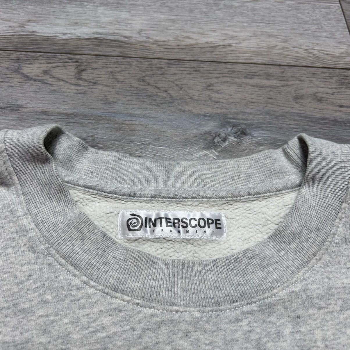Fragment Design Interscope × Fragment “Lightning Bolt” Crewneck Heather Grey Size US XXL / EU 58 / 5 - 4 Thumbnail