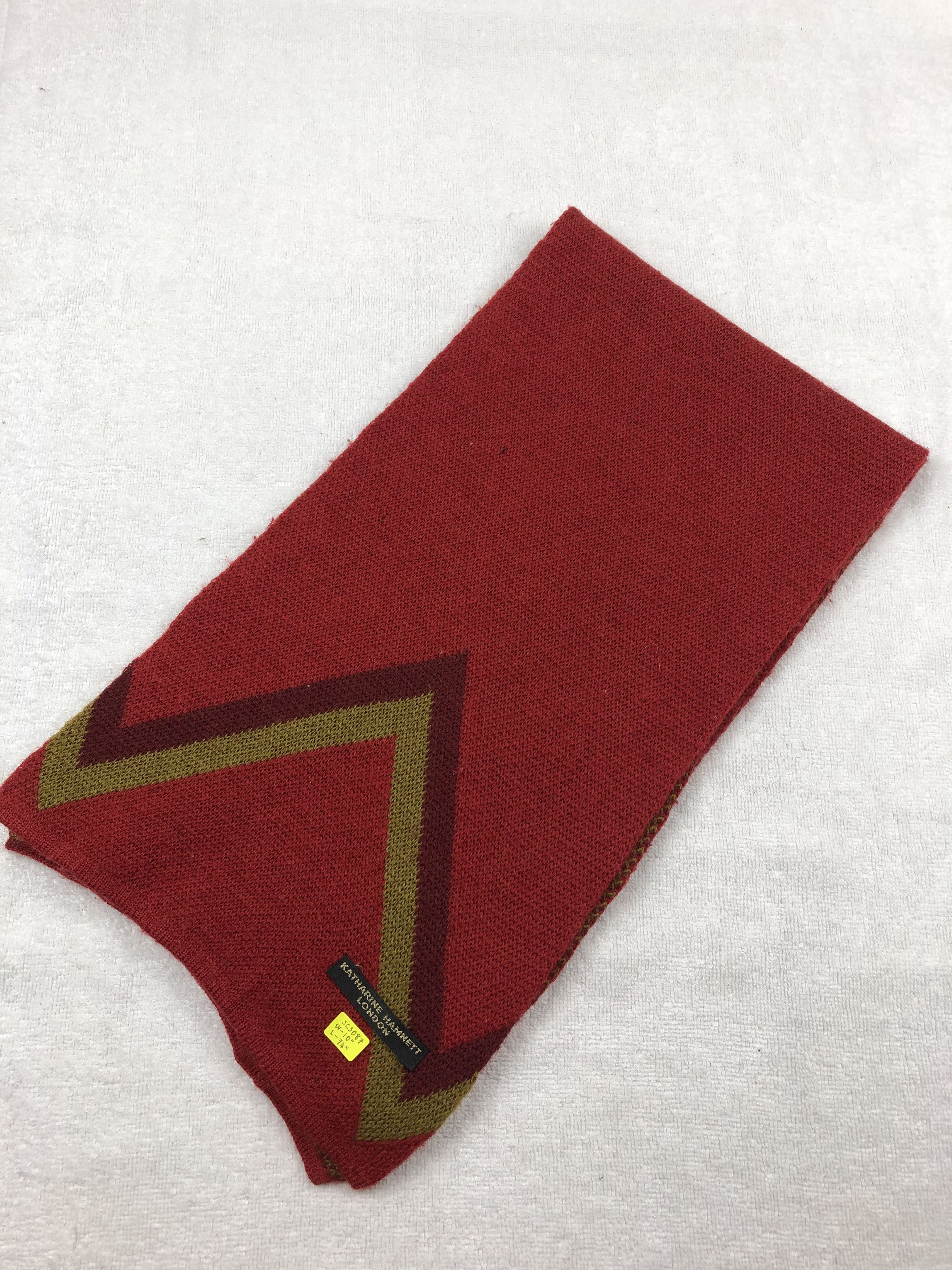 Katharine Hamnett London × Vintage Katharine Hamnett Scarf / Muffler / Neckwear Size ONE SIZE - 5 Thumbnail