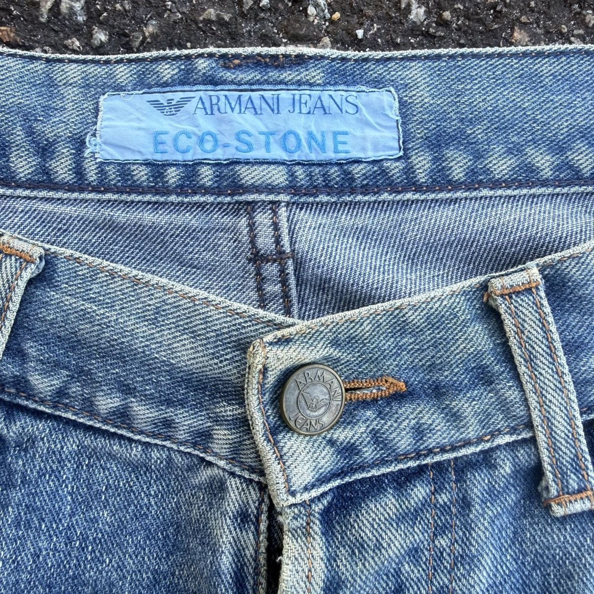 Armani Vintage Armani Jeans Button Fly Rusty Faded Denim Jean Size US 31 - 6 Thumbnail