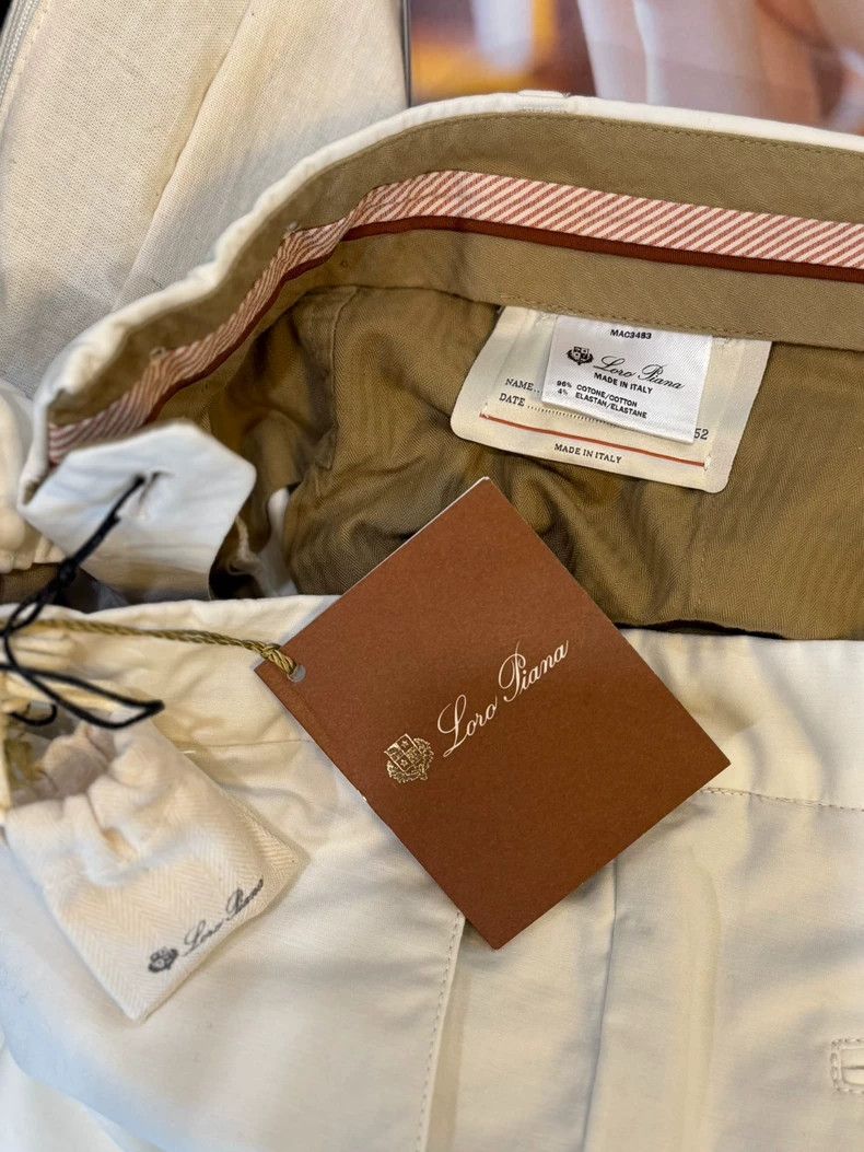 Loro Piana Loro Piana White casual trousers Size US 36 / EU 52 - 4 Thumbnail