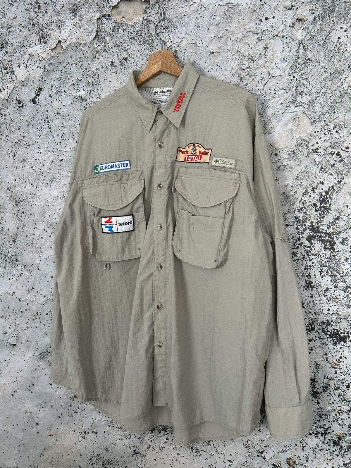 Columbia Vintage Dakar Racing Columbia Outdoor Shirt 90s Rare Hype Size US L / EU 52-54 / 3 - 2 Thumbnail
