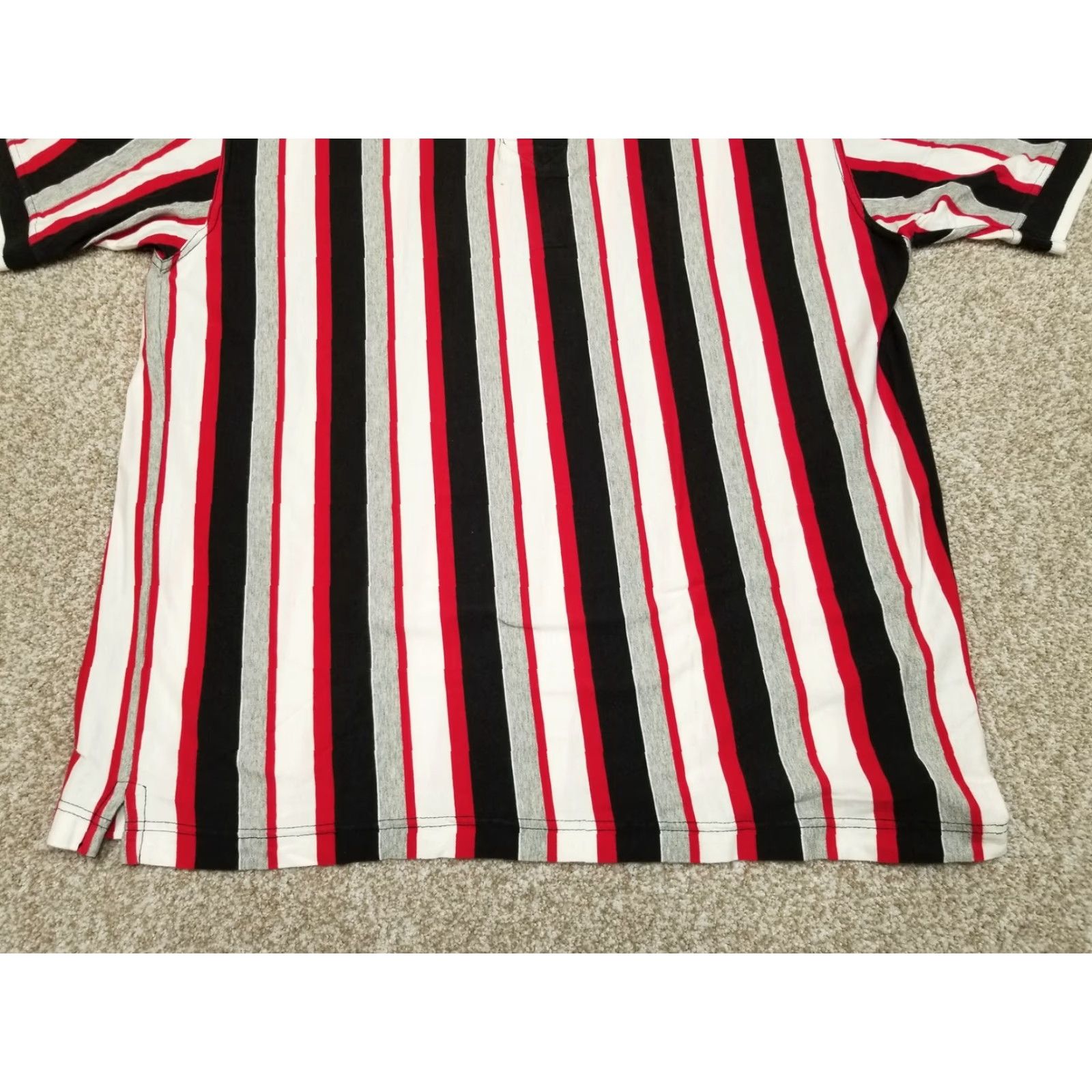Vintage VINTAGE St. Johns Bay Polo Shirt Mens Large Red Striped 100% Cotton Casual Shirt Mens Large Red Striped 100% Cotton Size US L / EU 52-54 / 3 - 4 Thumbnail